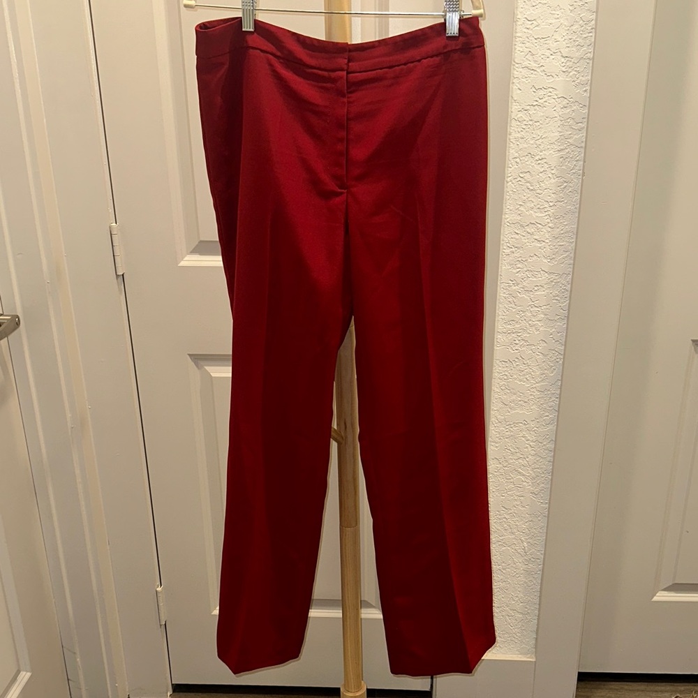 Rina Rossi Tailored Red Dress Pants